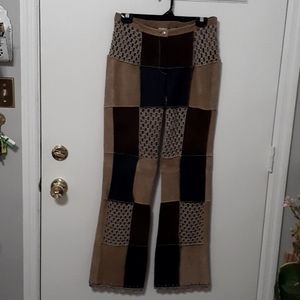 Vintage Wilson Maxima Suede and Jean patchwork pants